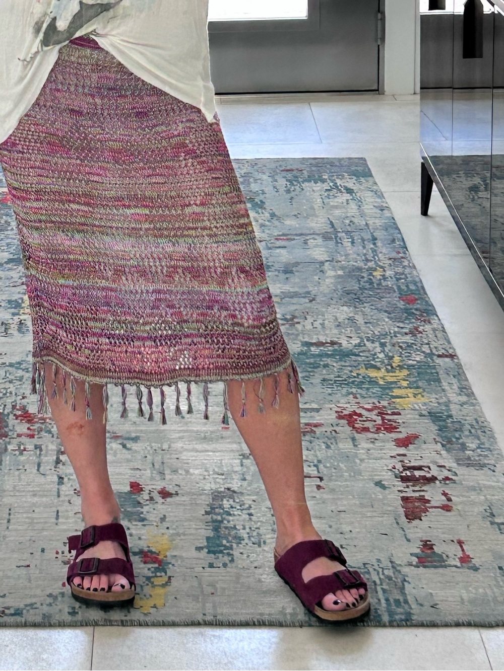 Christian LaCroix Bazar Crochet skirt